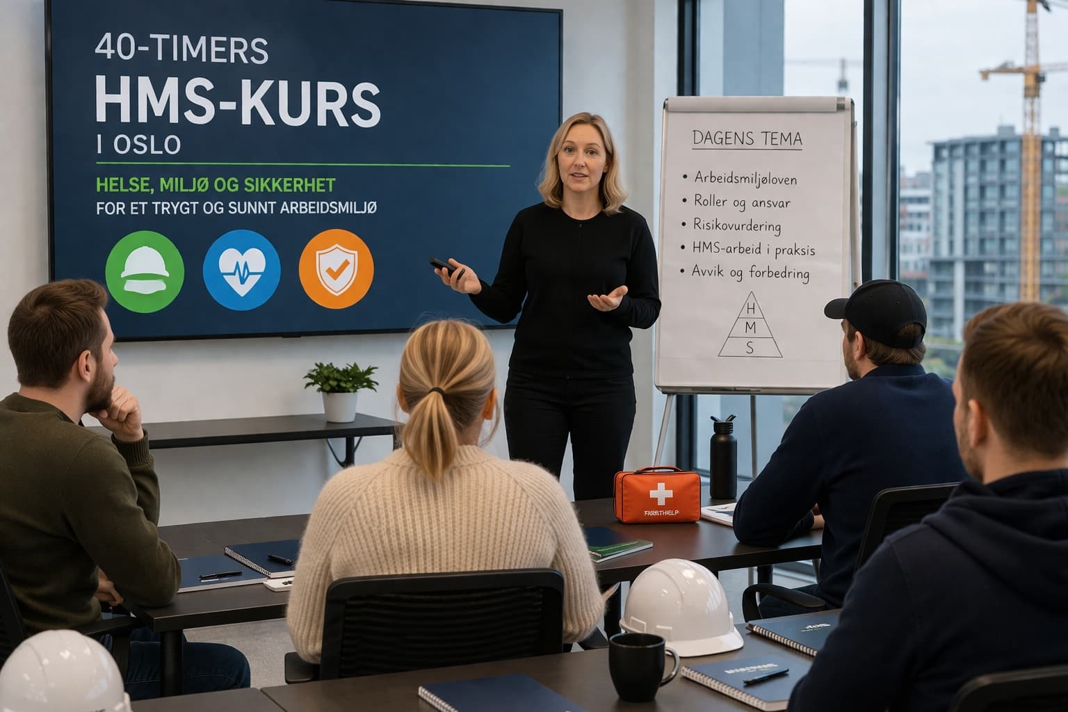 40 timers HMS-kurs i Oslo (verneombud og AMU) (ShowMe)